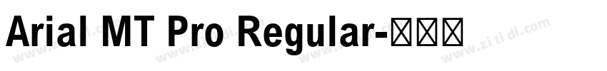 Arial MT Pro Regular字体转换
